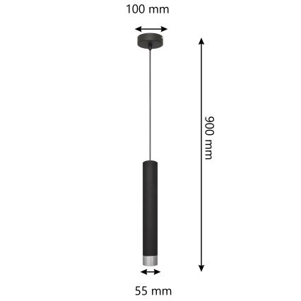 LED Pendel TUBA 1xGU10/4,8W/230V