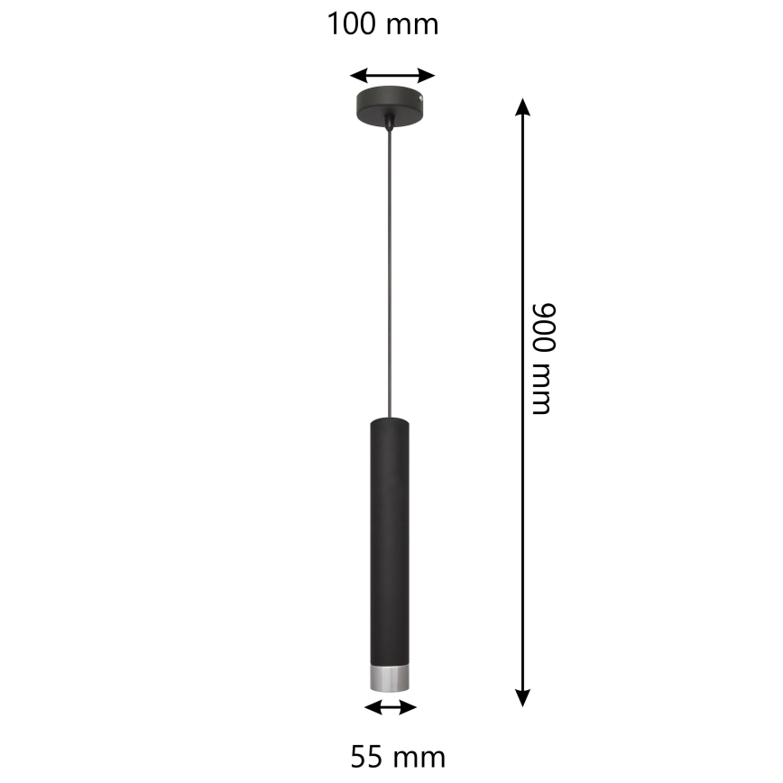 LED Pendel TUBA 1xGU10/4,8W/230V
