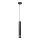 LED pendel TUBA 1xGU10/4,8W/230V sort/skinnende krom