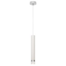 LED pendel TUBA 1xGU10/6,5W/230V hvid/mat krom