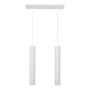 LED Pendel TUBA 2xGU10/4,8W/230V hvid