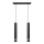 LED Pendel TUBA 2xGU10/4,8W/230V sort/mat krom
