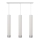 LED Pendel TUBA 3xGU10/4,8W/230V hvid/mat krom