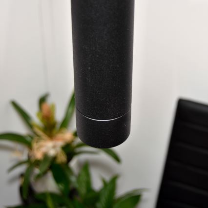 LED Pendel TUBA 3xGU10/4,8W/230V sort