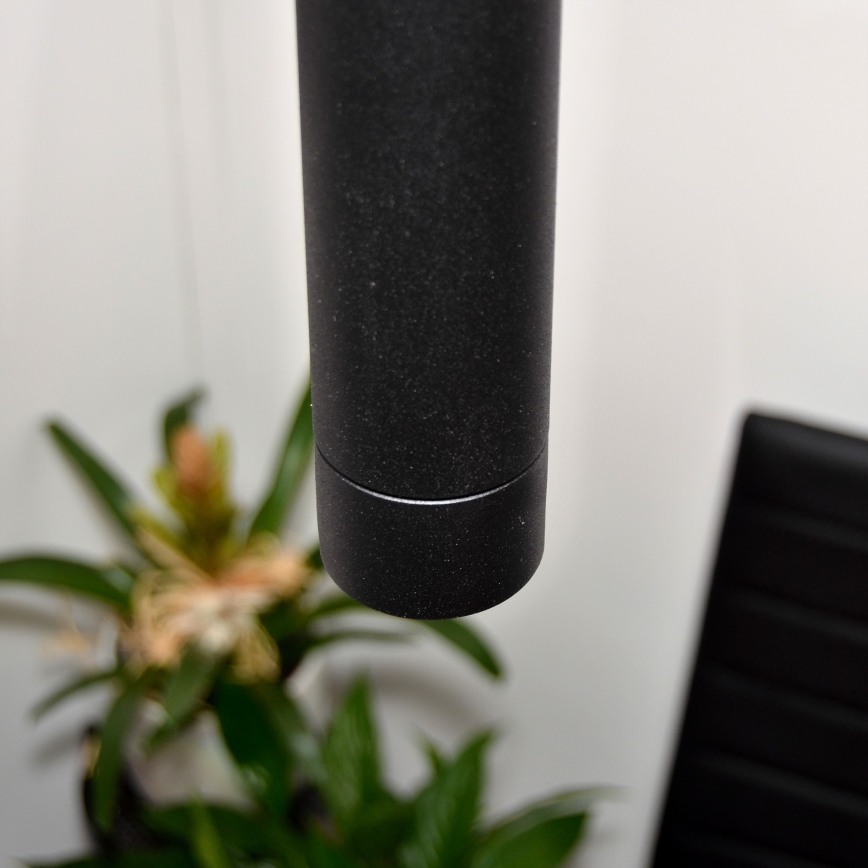 LED Pendel TUBA 3xGU10/4,8W/230V sort