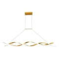 LED pendel TWIST LED/37W/230V 4000K 120 cm guldfarvet