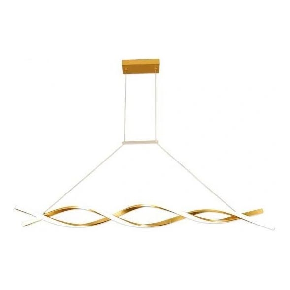 LED pendel TWIST LED/37W/230V 4000K 120 cm guldfarvet