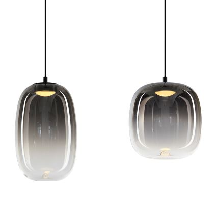 LED pendel VASO LED/15W/230V sort/røget