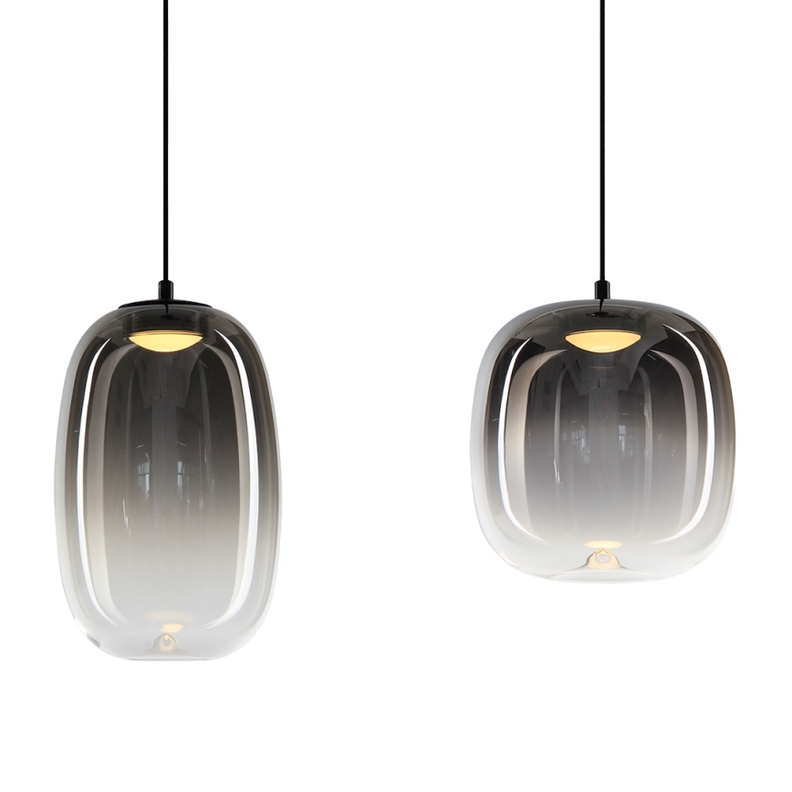 LED pendel VASO LED/15W/230V sort/røget