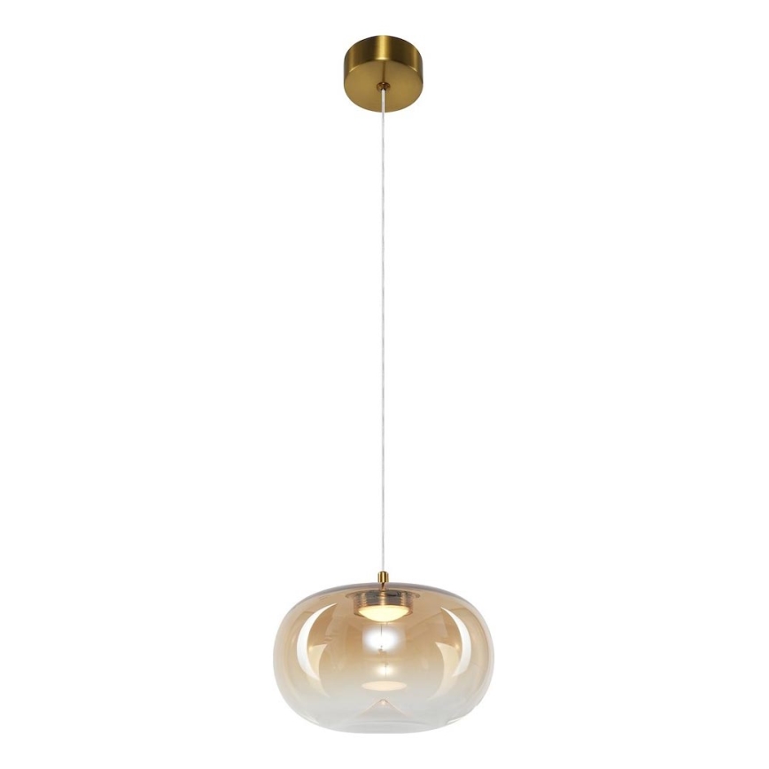 LED pendel VASO LED/4W/230V diameter 18 cm guldfarvet/røget