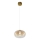 LED pendel VASO LED/4W/230V diameter 18 cm guldfarvet/røget