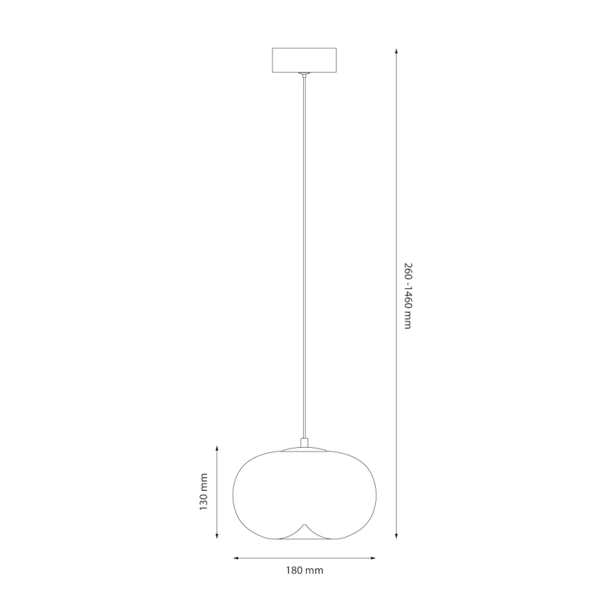 LED pendel VASO LED/4W/230V diameter 18 cm guldfarvet/røget