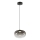 LED pendel VASO LED/4W/230V diameter 18 cm sort/røget