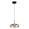 LED pendel VETRO LED/6W/230V diameter 23 cm beige/sort