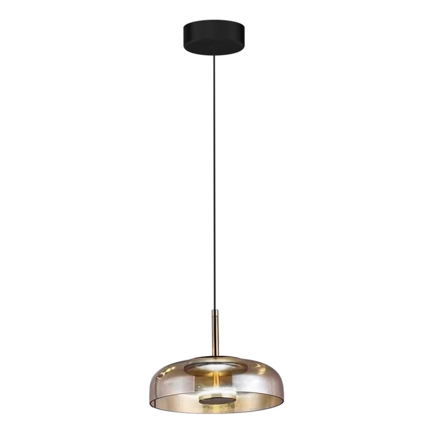 LED pendel VETRO LED/6W/230V diameter 23 cm beige/sort