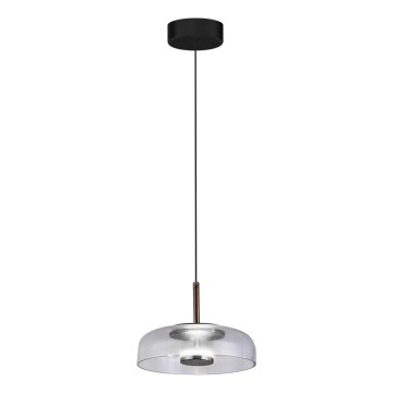 LED pendel VETRO LED/6W/230V diameter 23 cm grå/sort