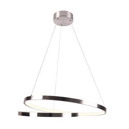 LED pendel ZEFIRA LED/40W/230V 4000K diameter 50 cm skinnende krom