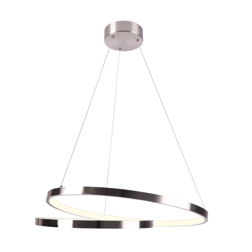 LED pendel ZEFIRA LED/40W/230V 4000K diameter 50 cm skinnende krom