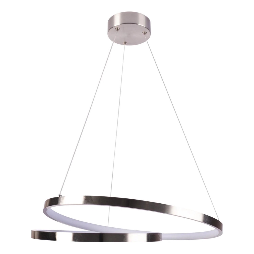 LED pendel ZEFIRA LED/40W/230V 4000K diameter 50 cm skinnende krom