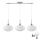 LED Pendelampe HARMA 3xE27/60W/230V mat krom/hvid