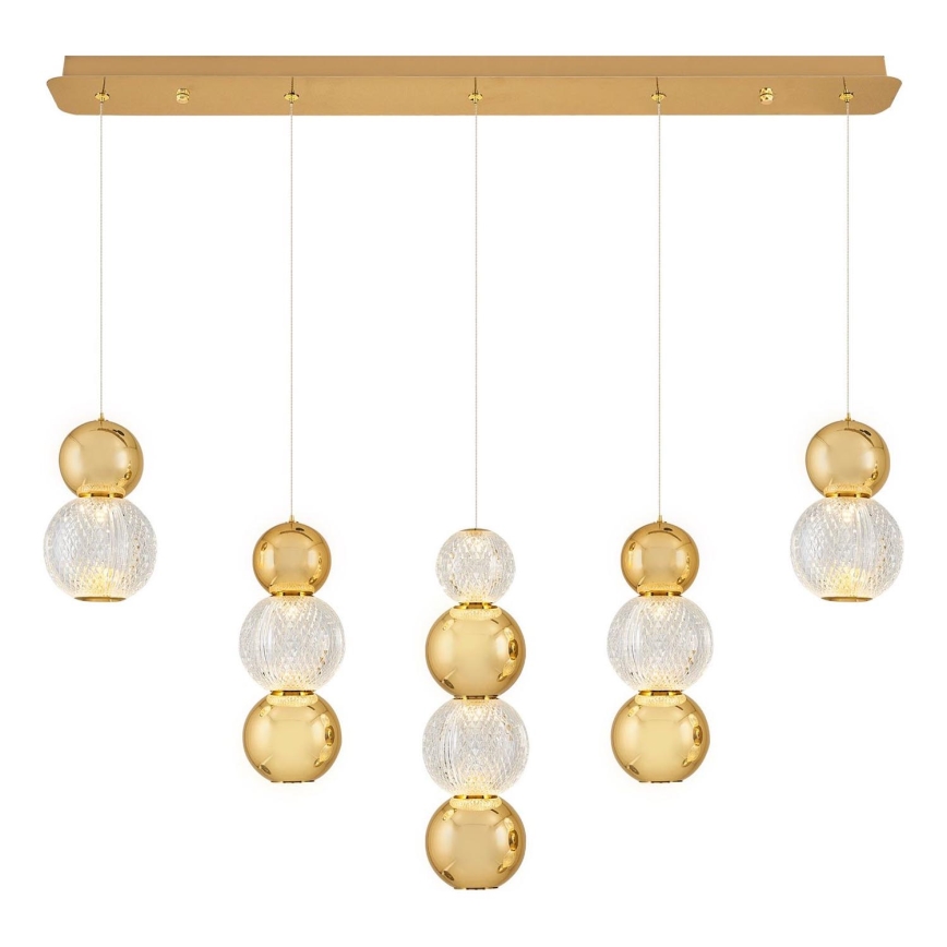 LED Pendelarmatur CREMONA LED/27W/230V 3000K guld