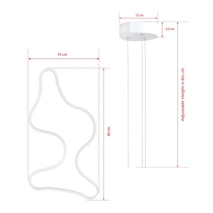 LED Pendellampe ARTISAN LED/36W/230V 4000K hvid