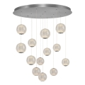 LED Pendellampe CREMONA 13xLED/5W/230V 3000K mat chrome
