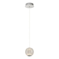 LED Pendellampe CREMONA 1xLED/5W/230V 3000K mat krom