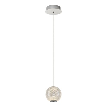 LED Pendellampe CREMONA 1xLED/5W/230V 3000K mat krom