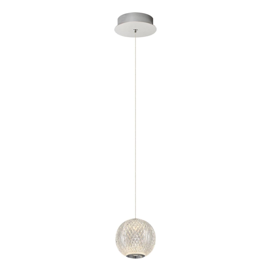LED Pendellampe CREMONA 1xLED/5W/230V 3000K mat krom
