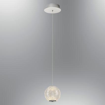 LED Pendellampe CREMONA 1xLED/5W/230V 3000K mat krom