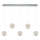 LED Pendellampe CREMONA 5xLED/5W/230V 3000K mat chrome