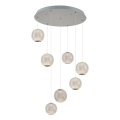 LED Pendellampe CREMONA 7xLED/5W/230V 3000K mat chrome