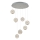 LED Pendellampe CREMONA 7xLED/5W/230V 3000K mat chrome