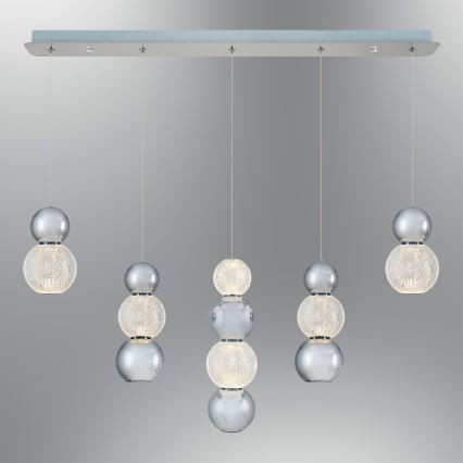 LED Pendellampe CREMONA LED/27W/230V 3000K mat krom