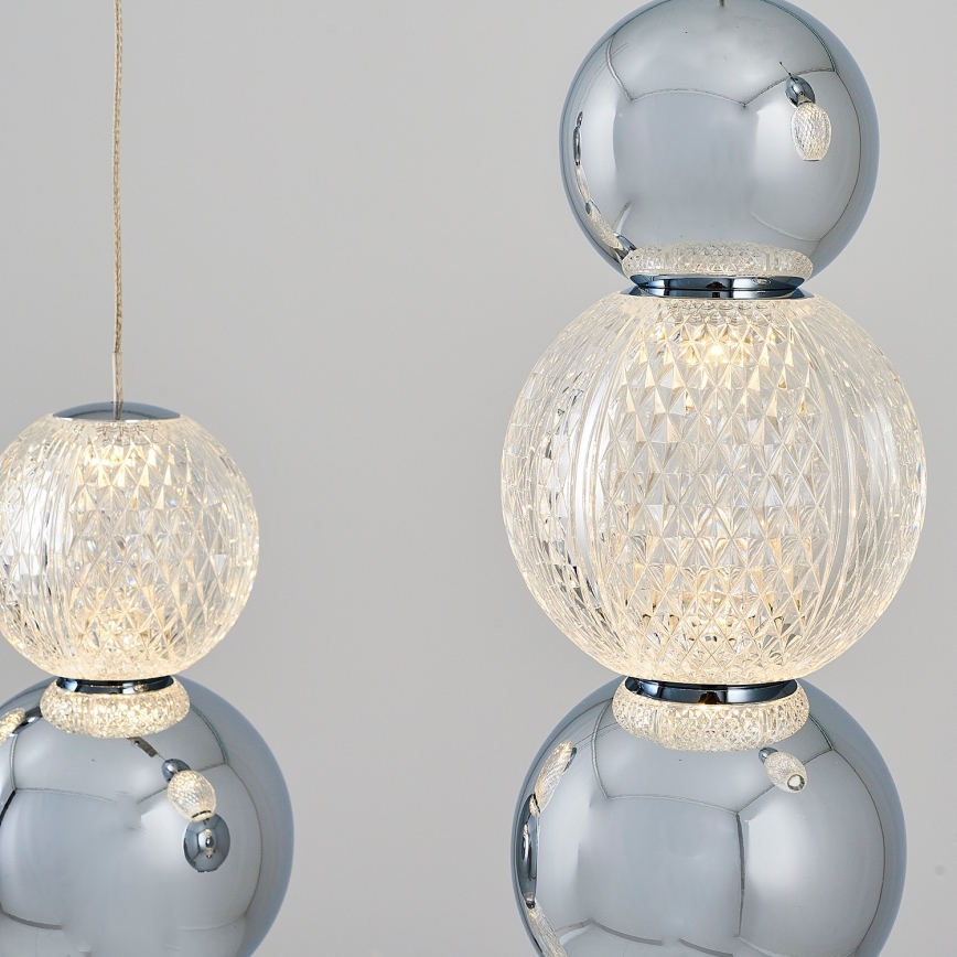 LED Pendellampe CREMONA LED/27W/230V 3000K mat krom