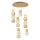 LED Pendellampe CREMONA LED/34W/230V 3000K guld