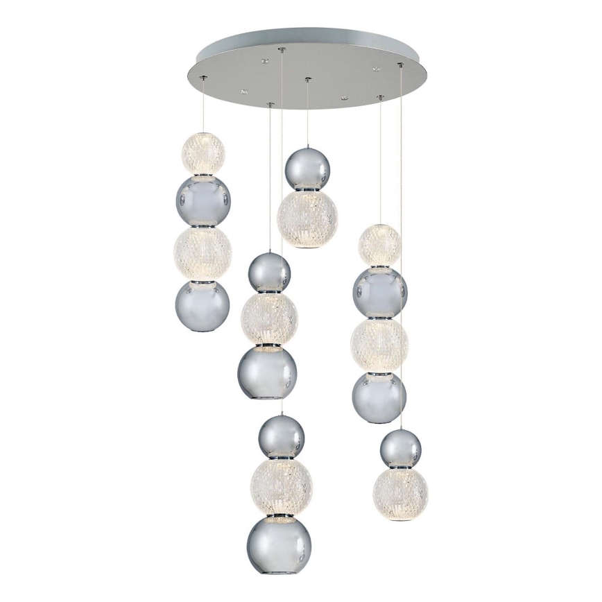 LED Pendellampe CREMONA LED/34W/230V 3000K mat krom