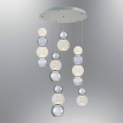 LED Pendellampe CREMONA LED/34W/230V 3000K mat krom