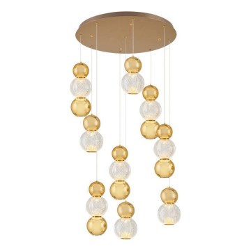 LED Pendellampe CREMONA LED/51W/230V 3000K guld