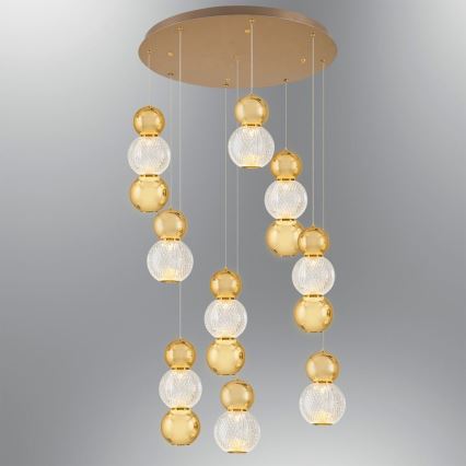 LED Pendellampe CREMONA LED/51W/230V 3000K guld