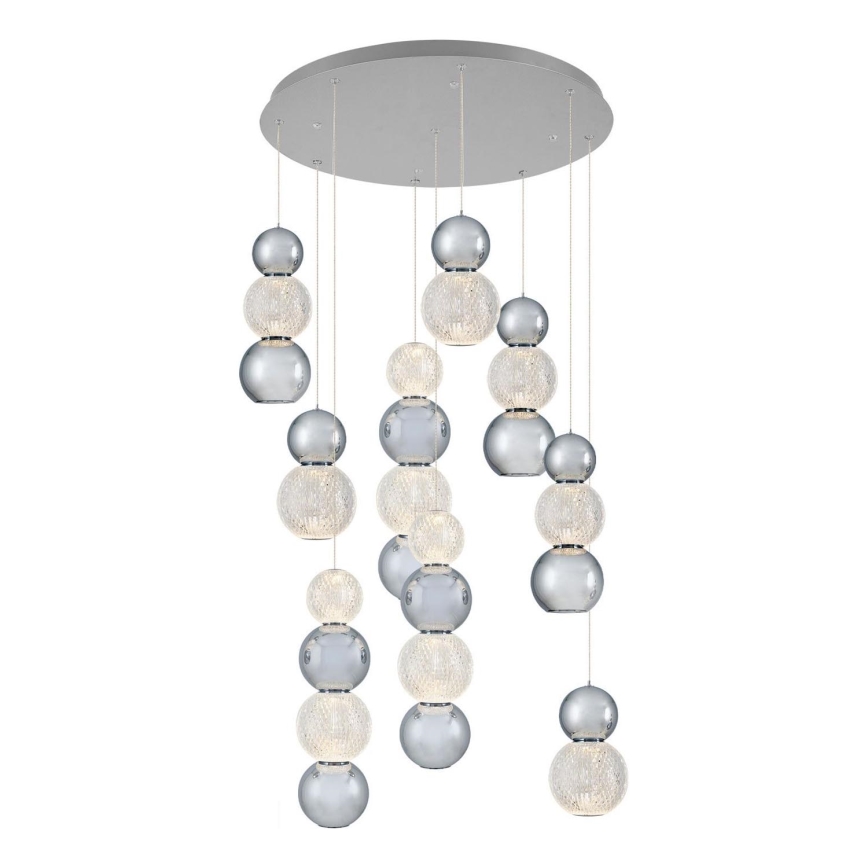 LED Pendellampe CREMONA LED/51W/230V 3000K mat krom