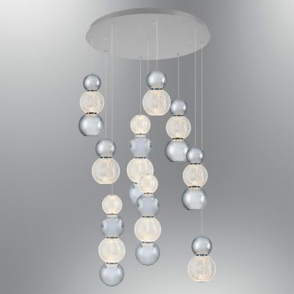 LED Pendellampe CREMONA LED/51W/230V 3000K mat krom