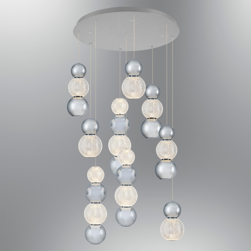 LED Pendellampe CREMONA LED/51W/230V 3000K mat krom