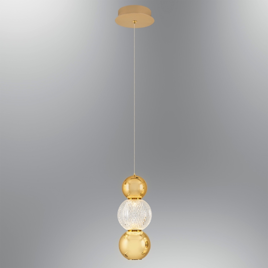 LED Pendellampe CREMONA LED/5W/230V 3000K guld