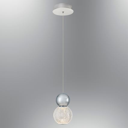 LED Pendellampe CREMONA LED/5W/230V 3000K mat chrome