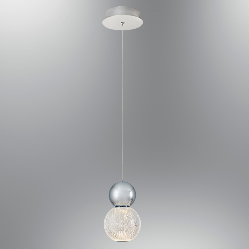 LED Pendellampe CREMONA LED/5W/230V 3000K mat chrome
