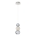 LED Pendellampe CREMONA LED/5W/230V 3000K mat krom