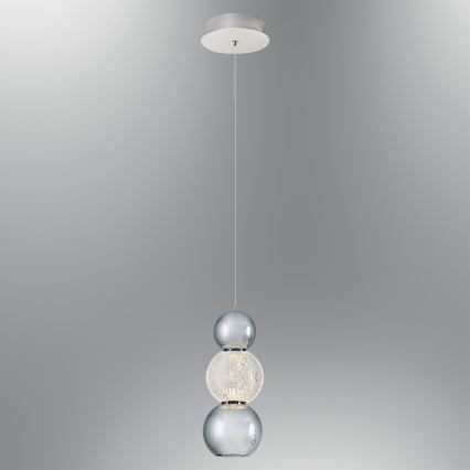 LED Pendellampe CREMONA LED/5W/230V 3000K mat krom