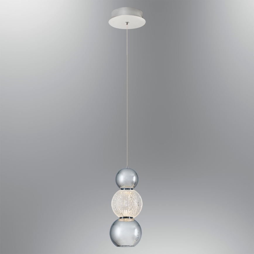 LED Pendellampe CREMONA LED/5W/230V 3000K mat krom